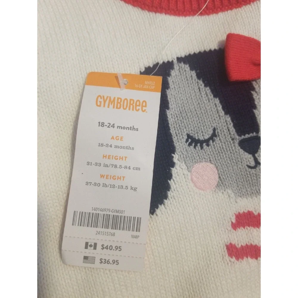 Gymboree fun at heart‎ valentine's day sweater dog size 18 24 months nwt